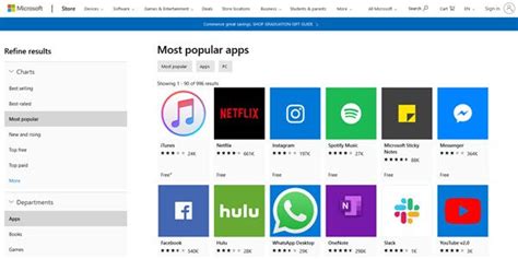 free app store for laptops.